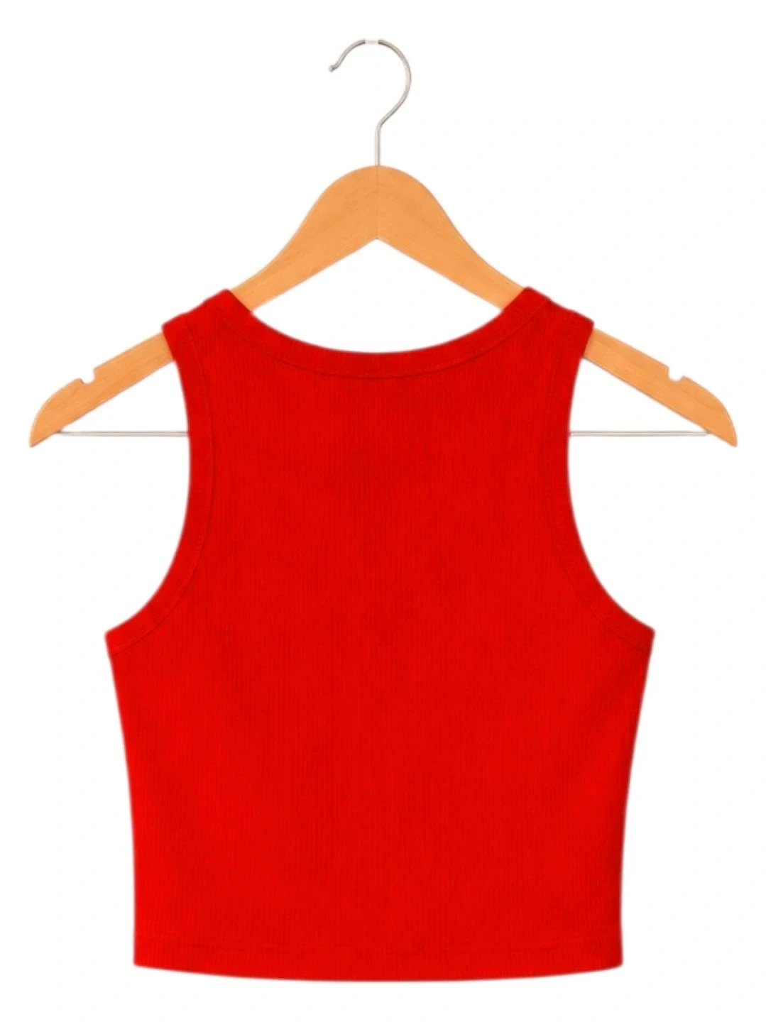 Crop top vermelho com amarração frontal Bershka – Tamanho M – Muito bom estado – photo 2